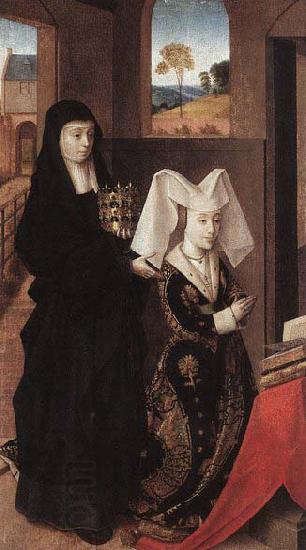 Petrus Christus Isabel of Portugal with St Elizabeth oil painting picture